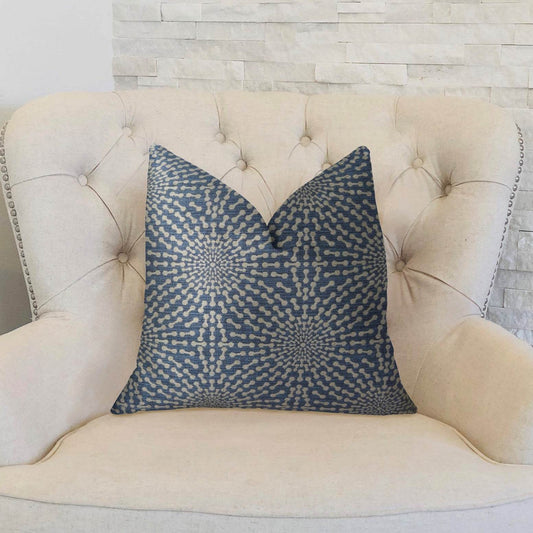 Dream Catcher Navy and Cream Handmade Luxury Pillow - Plutus Brands