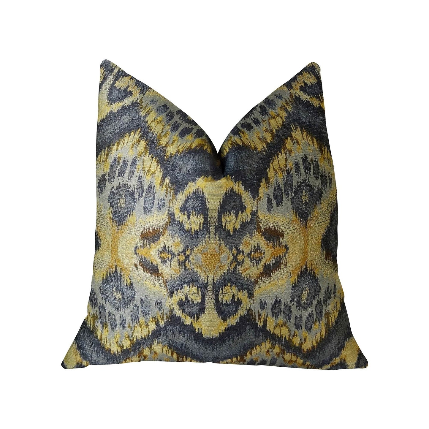 Sacred Pixie Blue Navy and Taupe Handmade Luxury Pillow - Plutus Brands