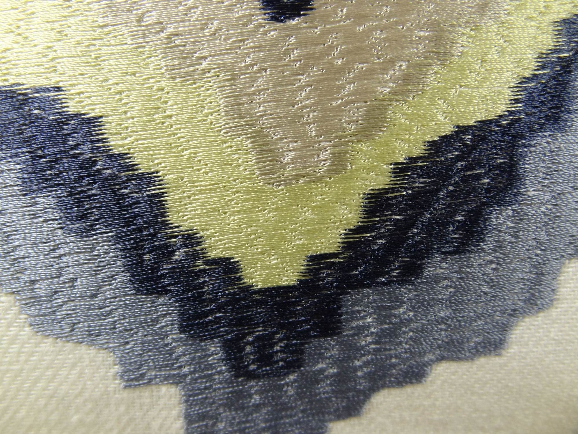 White Navy and Lime Handmade Luxury Pillow - Plutus Brands