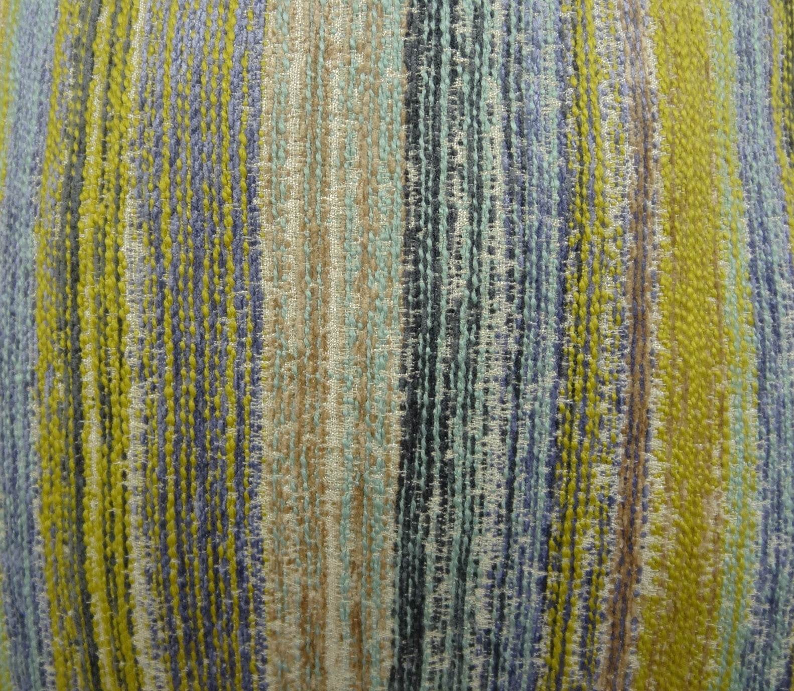 Clear Shore Blue Mustard and Lavender Handmade Luxury Pillow - Plutus Brands