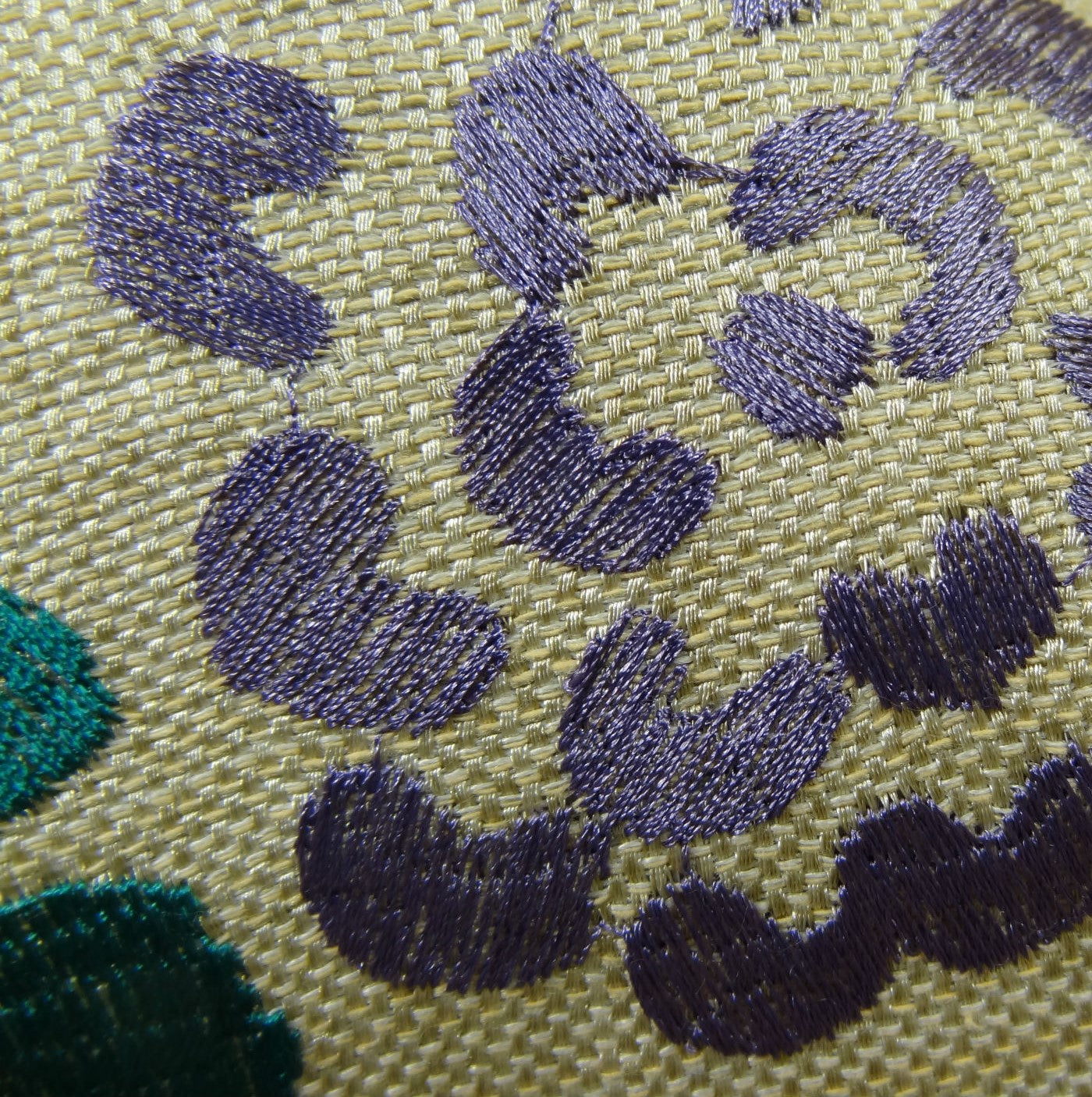 Paulina Turquoise Olive and Taupe Handmade Luxury Pillow