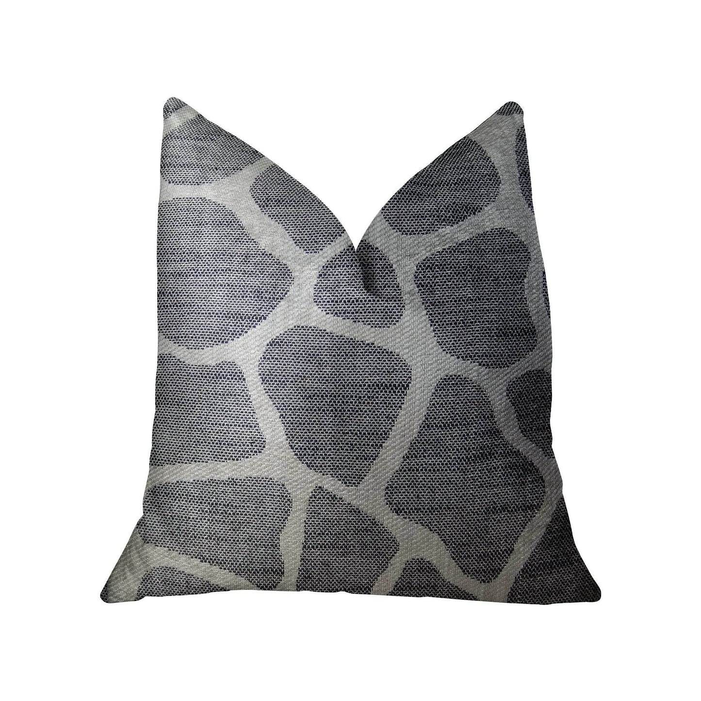 Sable Giraffe Black and Cream Handmade Luxury Pillow - Plutus Brands