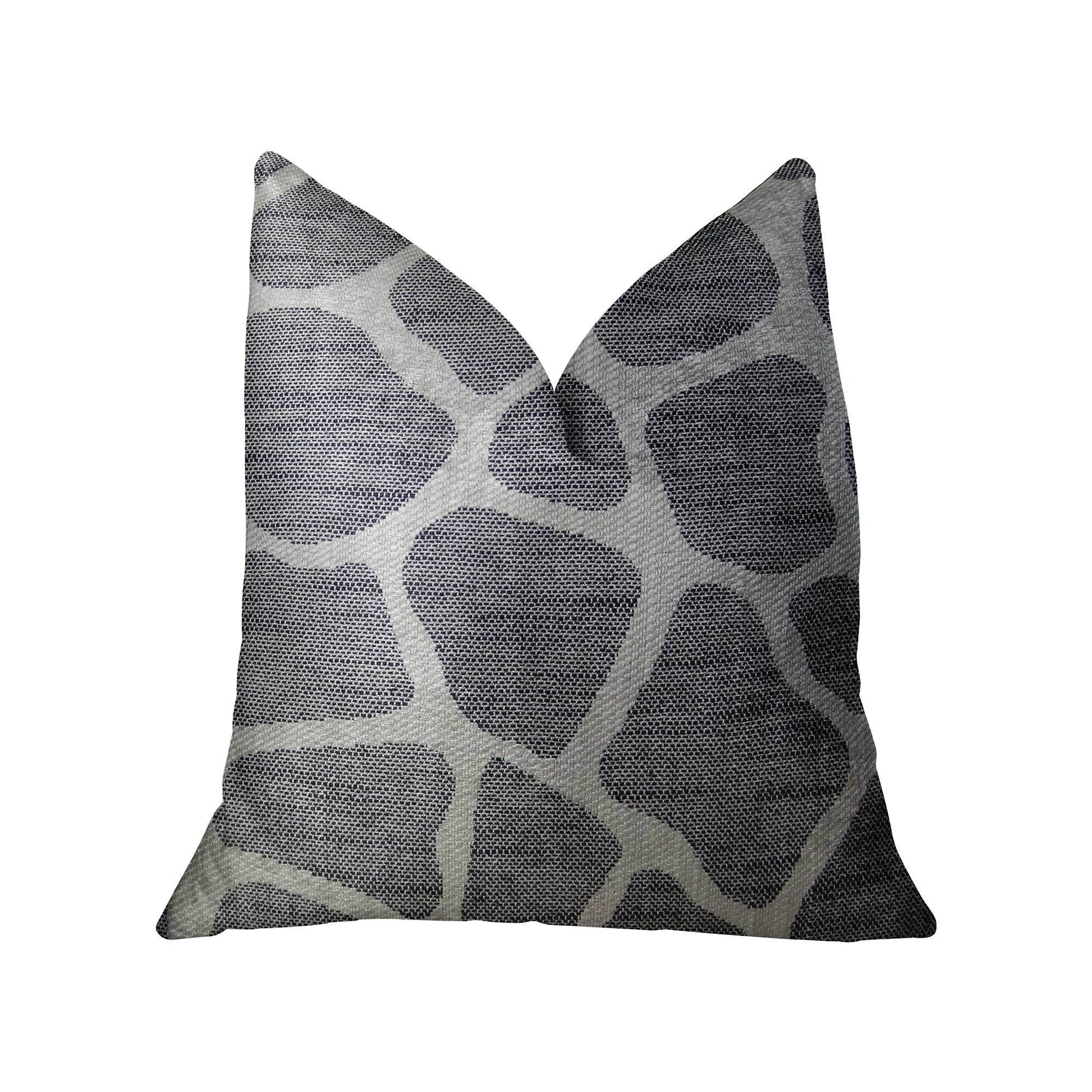Sable Giraffe Black and Cream Handmade Luxury Pillow - Plutus Brands