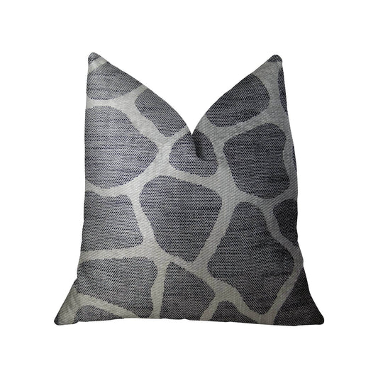 Sable Giraffe Black and Cream Handmade Luxury Pillow - Plutus Brands