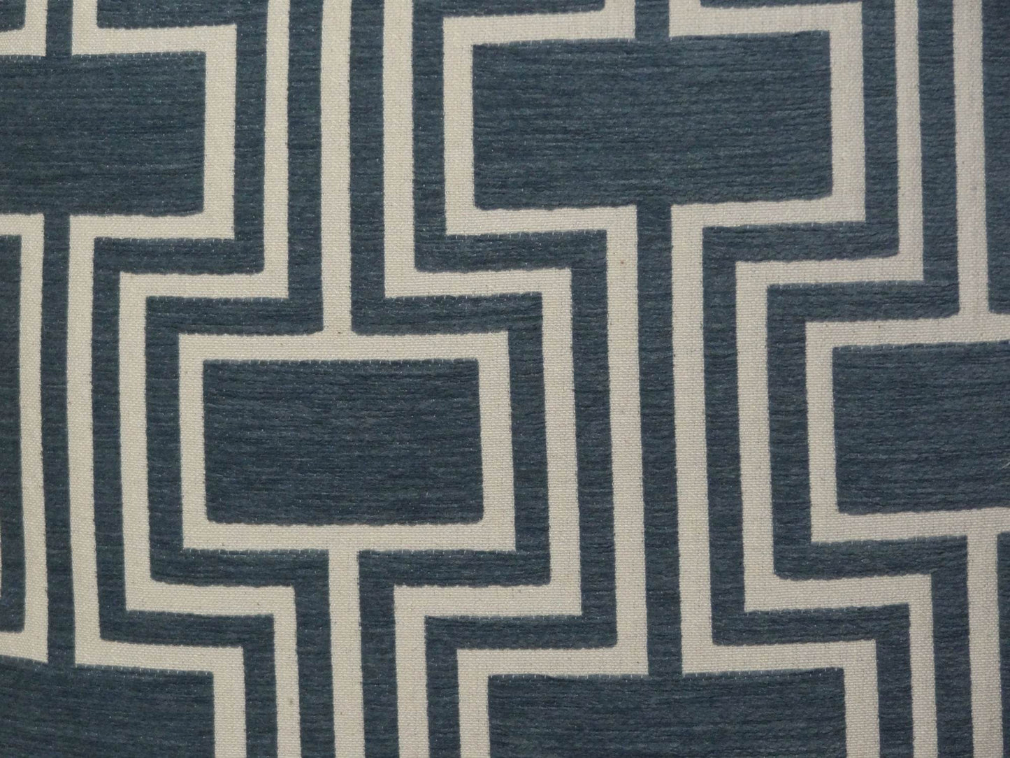 Argyle Square Blue and White Handmade Luxury Pillow - Plutus Brands
