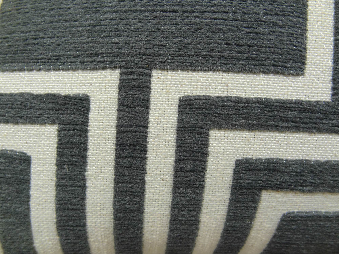 Argyle Square Black and White Handmade Luxury Pillow - Plutus Brands