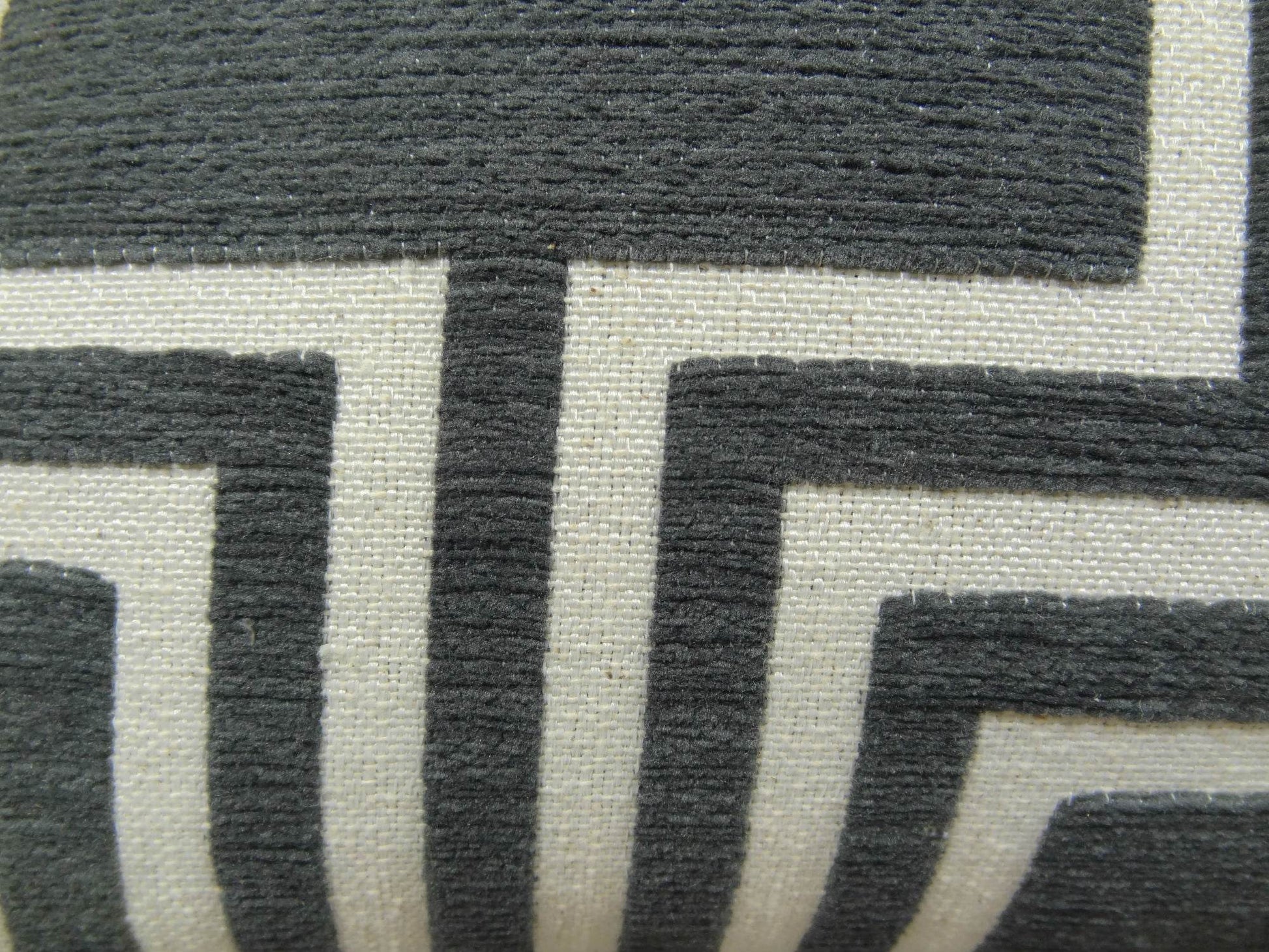 Argyle Square Black and White Handmade Luxury Pillow - Plutus Brands