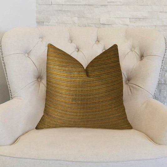 Madison Copper and Brown Handmade Luxury Pillow - Plutus Brands