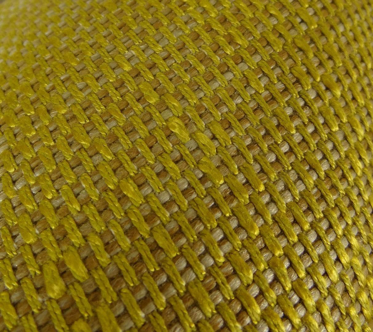 Deep Lemon Grass Metallic Citrine and Gold Handmade Luxury Pillow - Plutus Brands