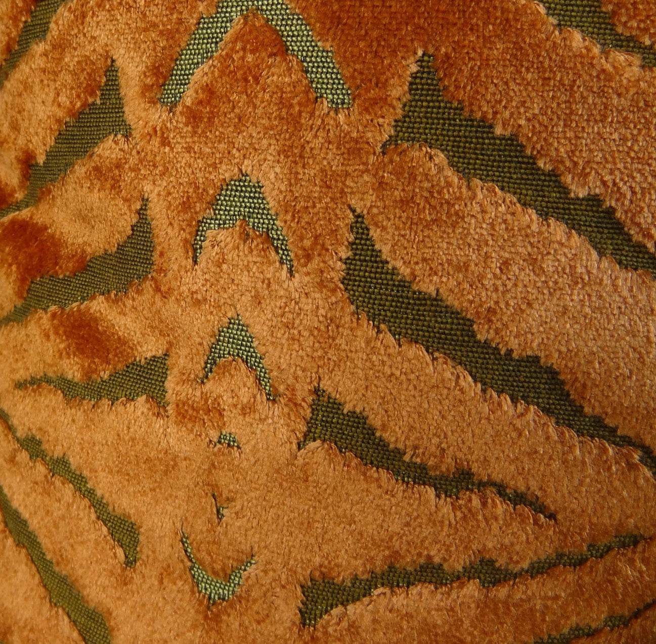 Tangerine Bliss Orange Handmade Luxury Pillow - Plutus Brands