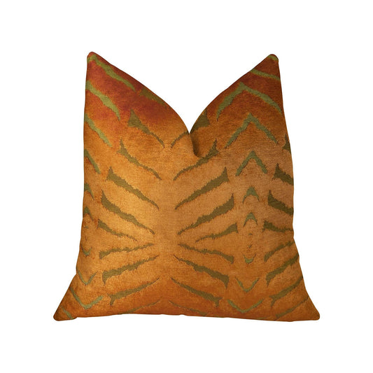 Tangerine Bliss Orange Handmade Luxury Pillow - Plutus Brands