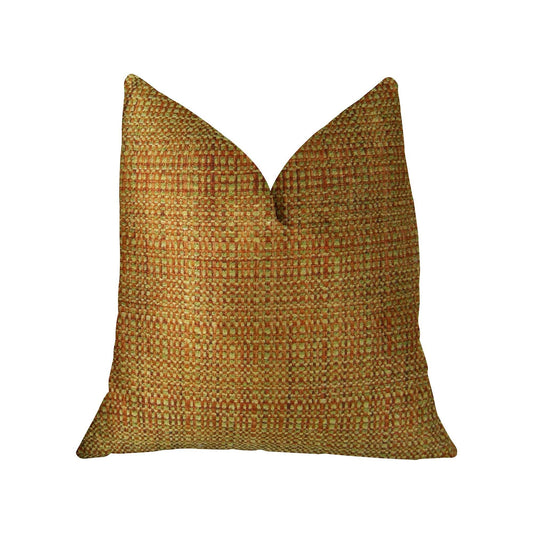 Melbourne Orange and Mint Handmade Luxury Pillow - Plutus Brands