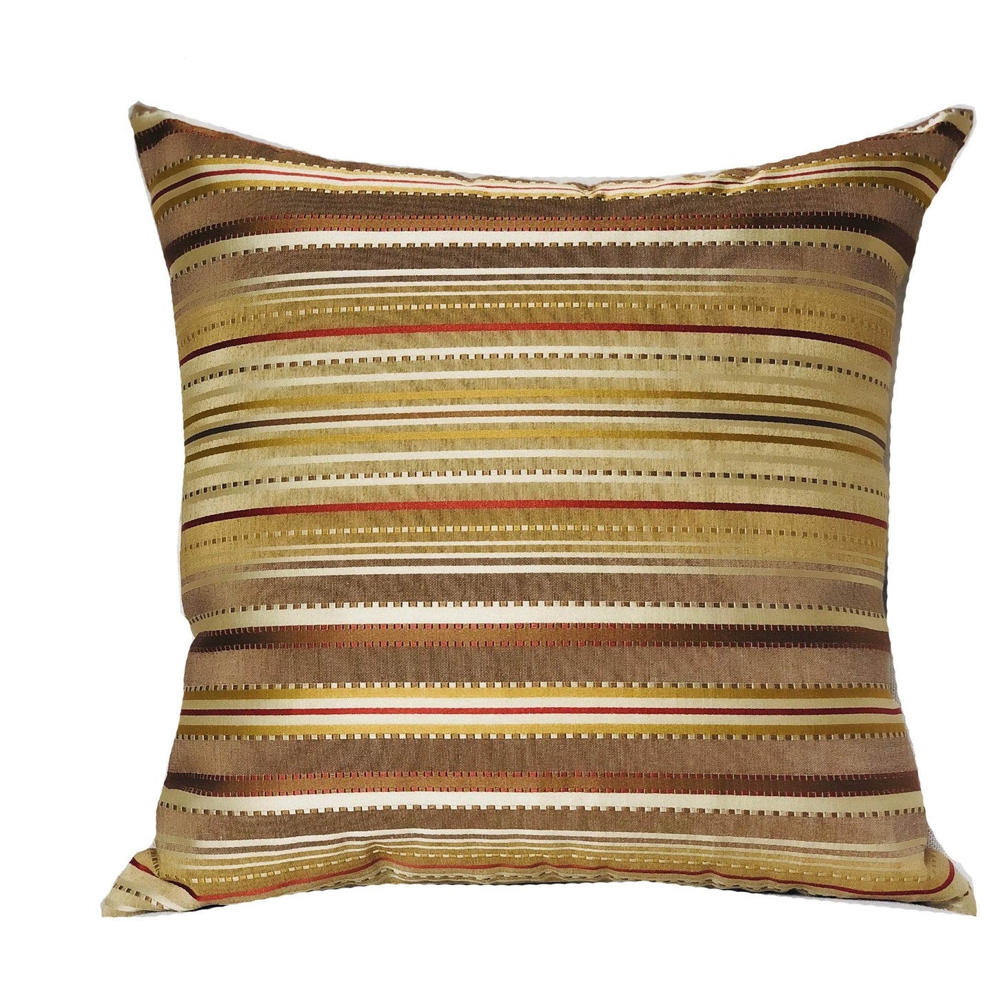 Macedonia Gold Red and Silver Handmade Luxury Pillow - Plutus Brands