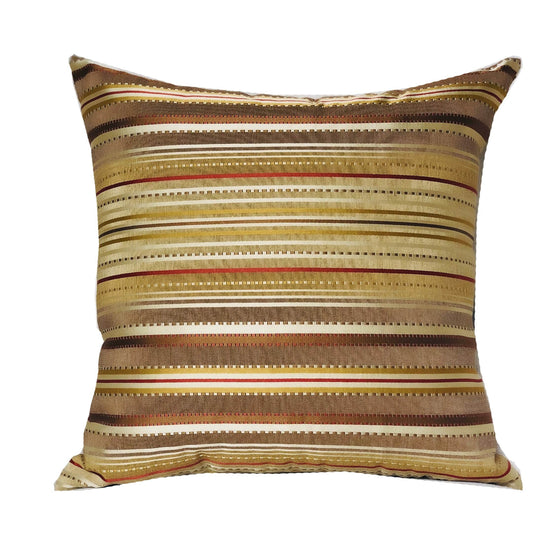 Macedonia Gold Red and Silver Handmade Luxury Pillow - Plutus Brands