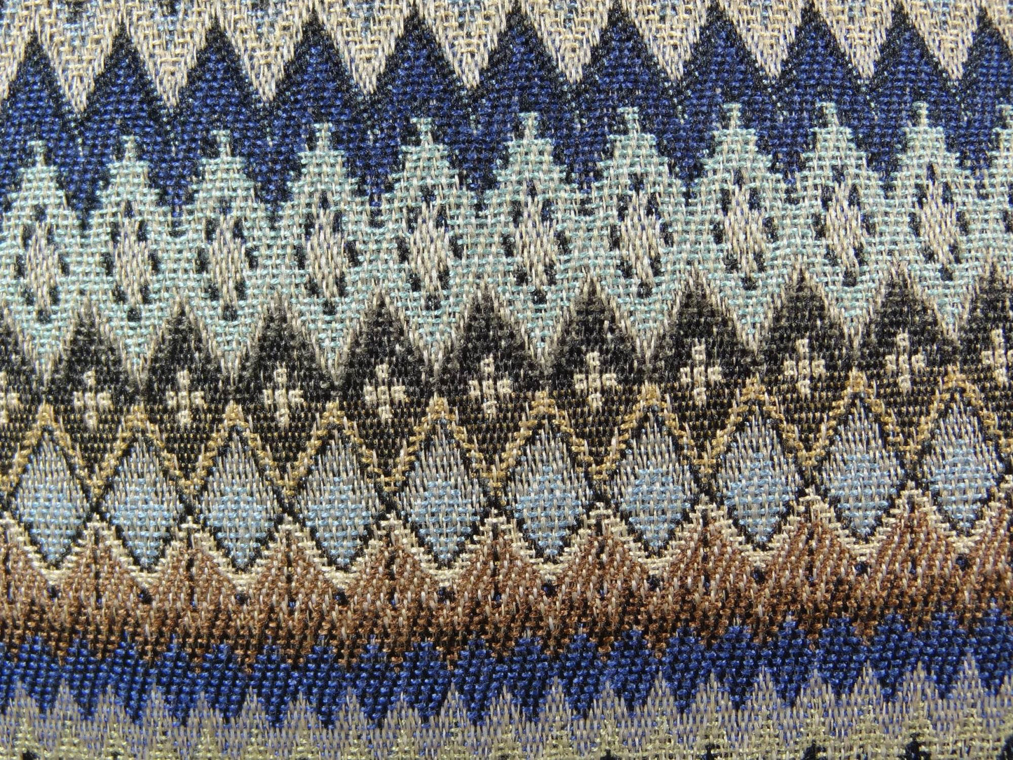 Zipline Navy Blue and Taupe Handmade Luxury Pillow - Plutus Brands