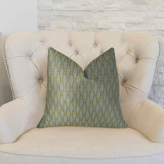 Swan Creek Cream and Gold Handmade Luxury Pillow - Plutus Brands
