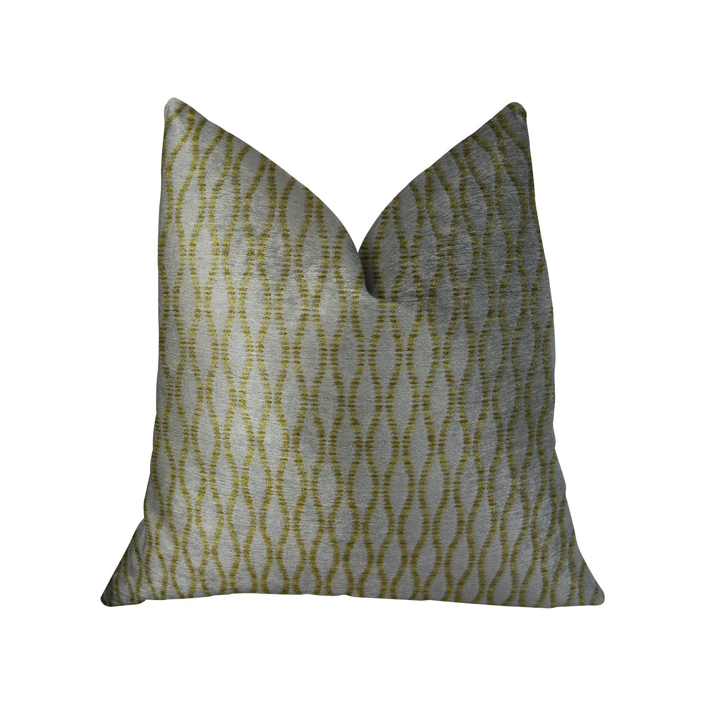 Swan Creek Cream and Gold Handmade Luxury Pillow - Plutus Brands