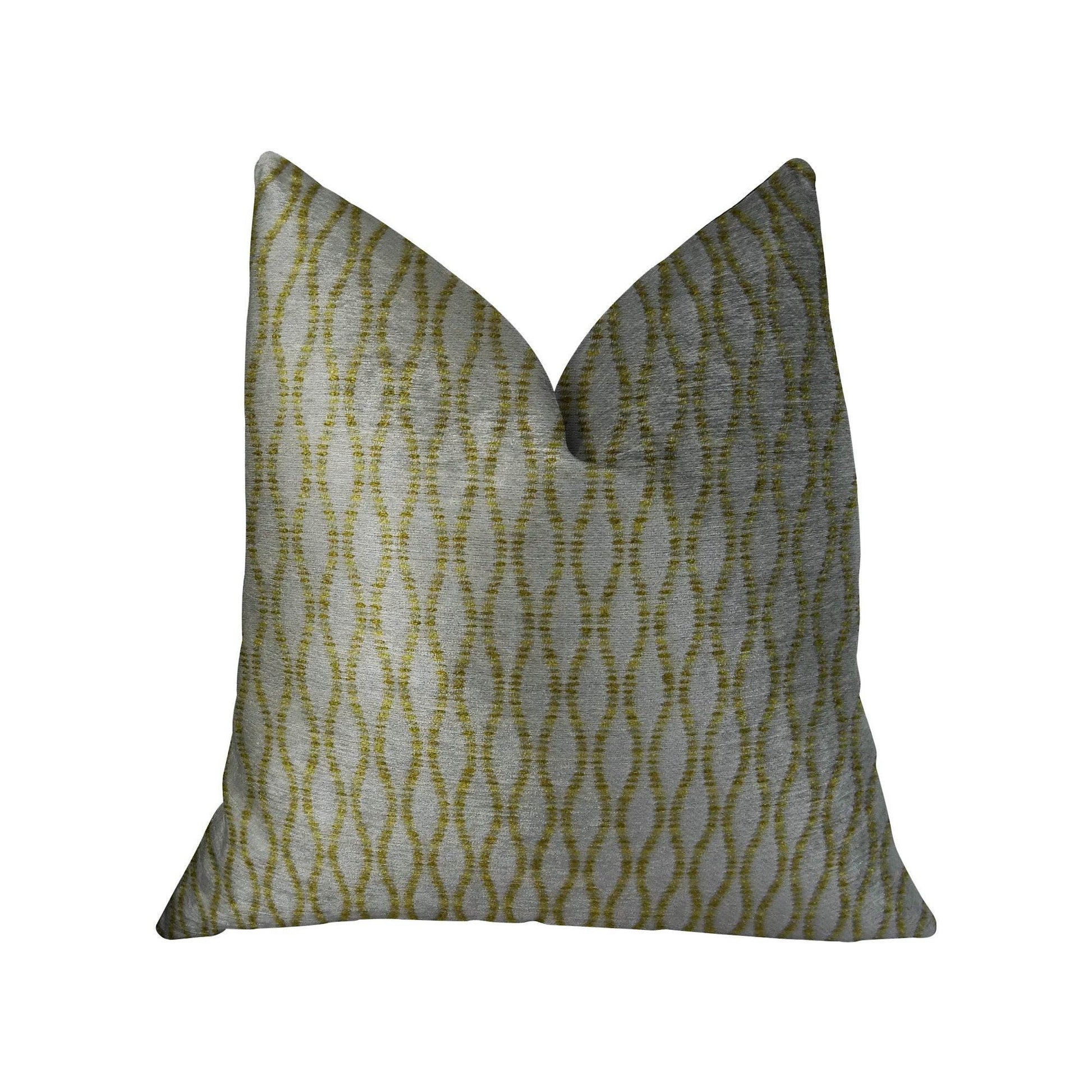 Swan Creek Cream and Gold Handmade Luxury Pillow - Plutus Brands