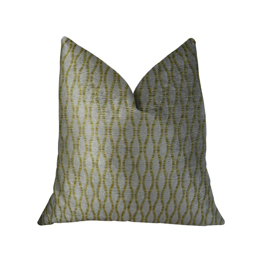 Swan Creek Cream and Gold Handmade Luxury Pillow - Plutus Brands