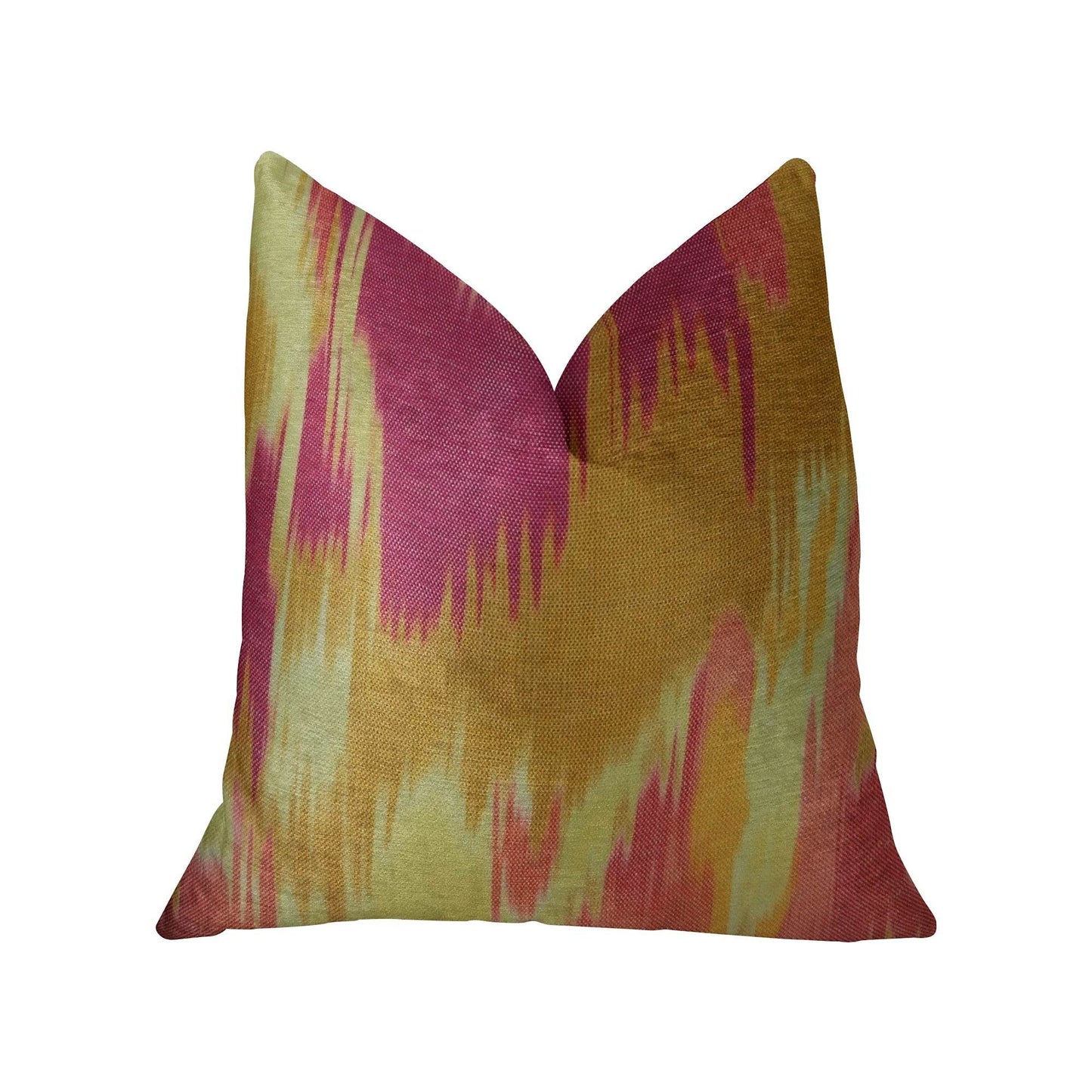 Electra Magenta Orange and Cream Handmade Luxury Pillow - Plutus Brands