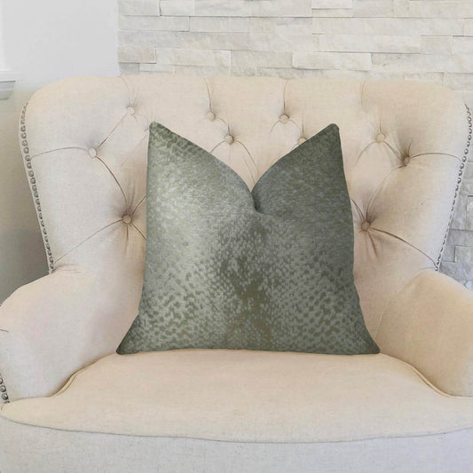 Venetian Silver Handmade Luxury Pillow - Plutus Brands