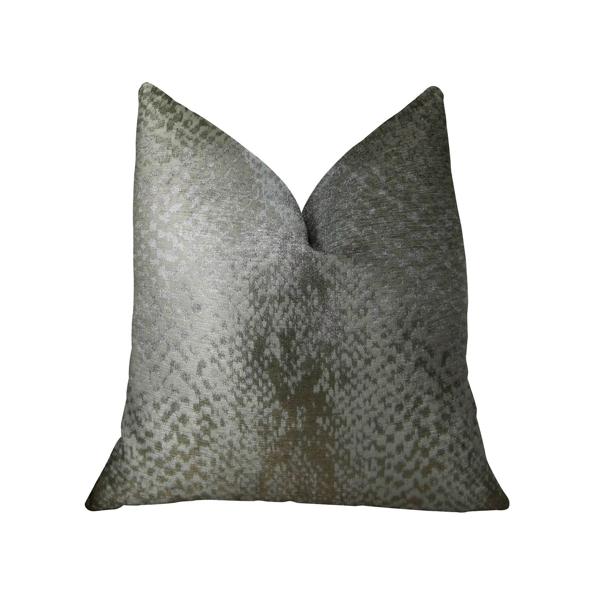 Venetian Silver Handmade Luxury Pillow - Plutus Brands