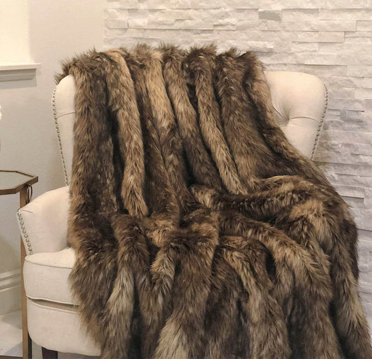 Mountain Coyote Handmade Luxury Throw - Plutus Brands