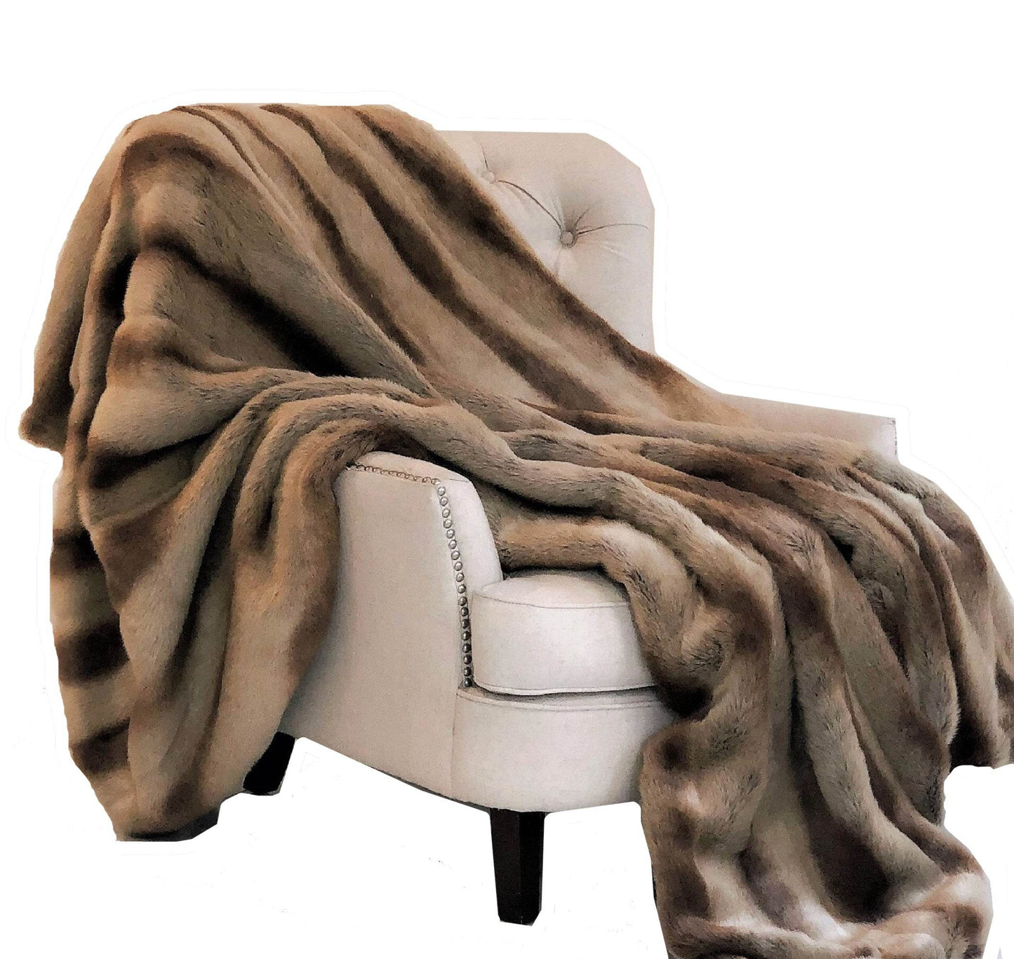 Sheared Faux Chinchilla Luxury Throw - Plutus Brands