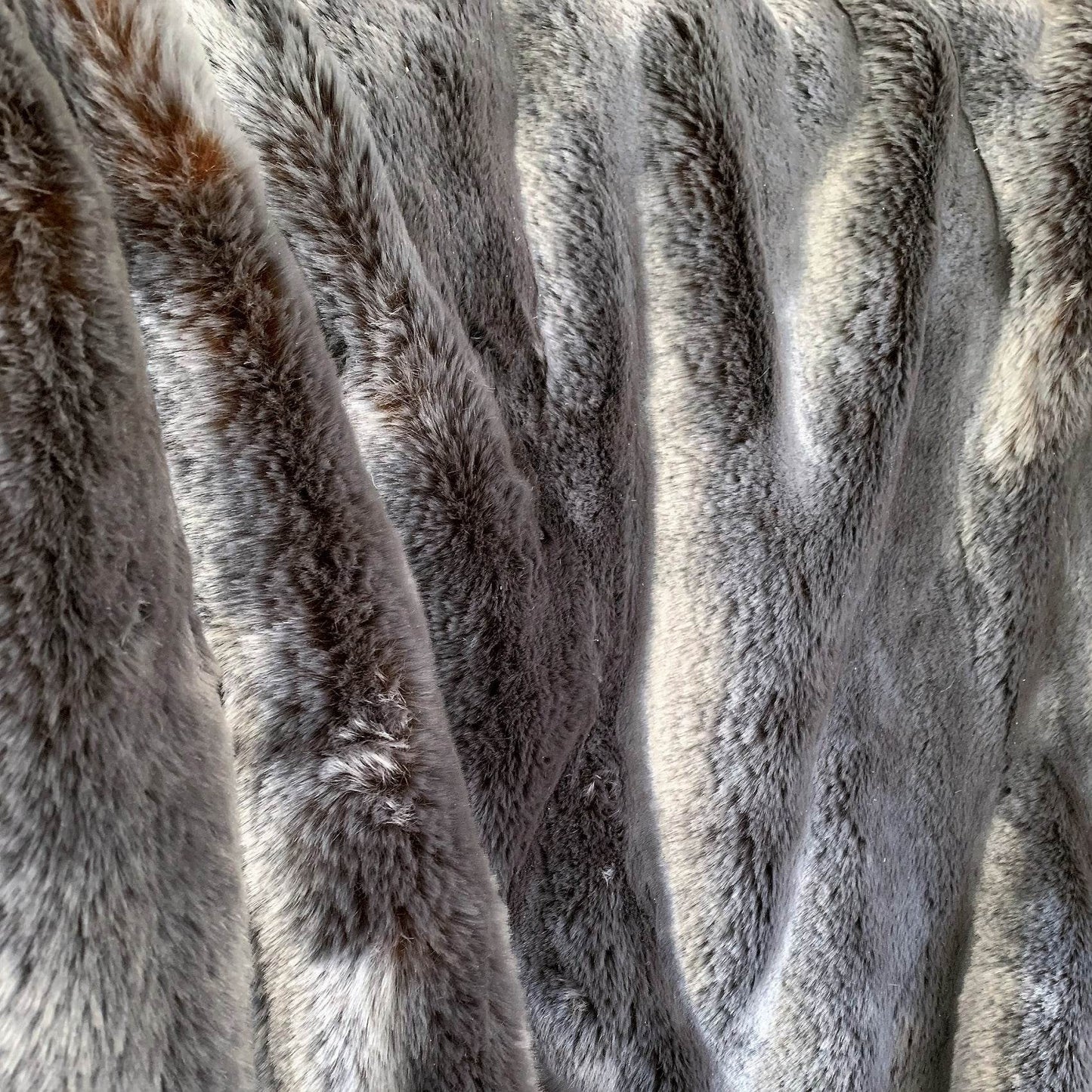 Two Tone Gray/Amber Handmade Luxury Throw - Plutus Brands