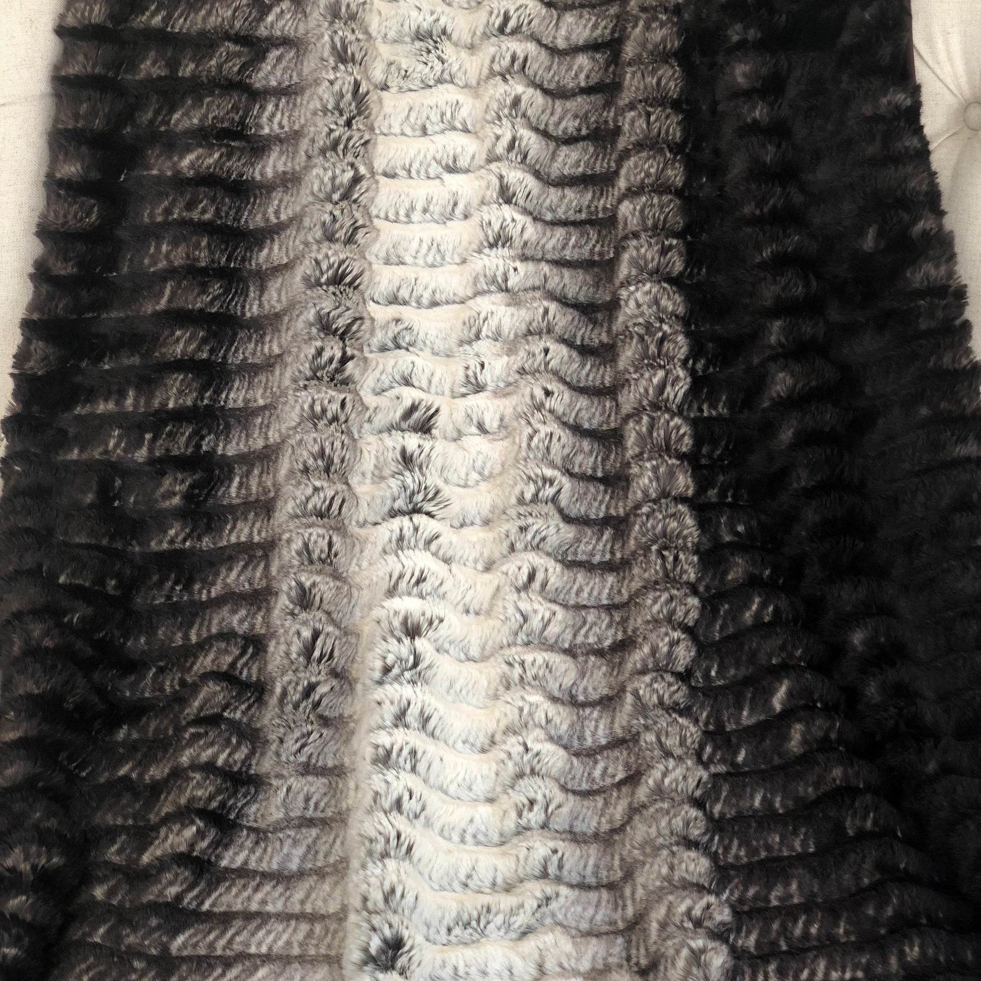 Chocolate Brown Ivory Faux Fur Luxury Throw - Plutus Brands