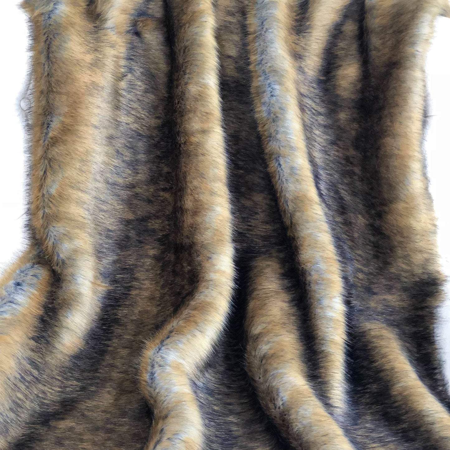 Brown and Grey Wild Grizzly Bear Faux Fur Luxury Throw - Plutus Brands