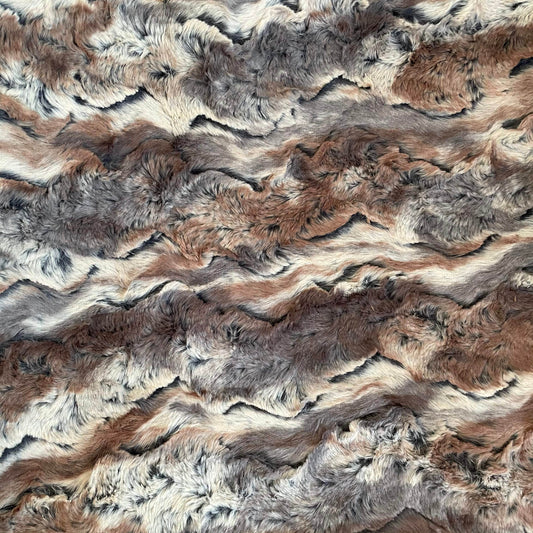 Plutus Brown Wild Rabbit Faux Fur Luxury Throw Blanket - Plutus Brands