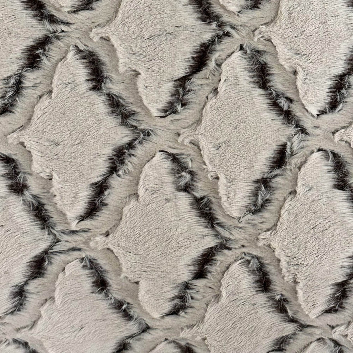 Plutus Brown Beige Diamond Animal Faux Fur Luxury Throw Pillow - Plutus Brands