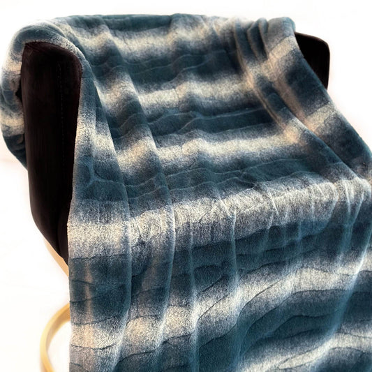 Plutus Green Furever Faux Fur Luxury Throw Blanket - Plutus Brands