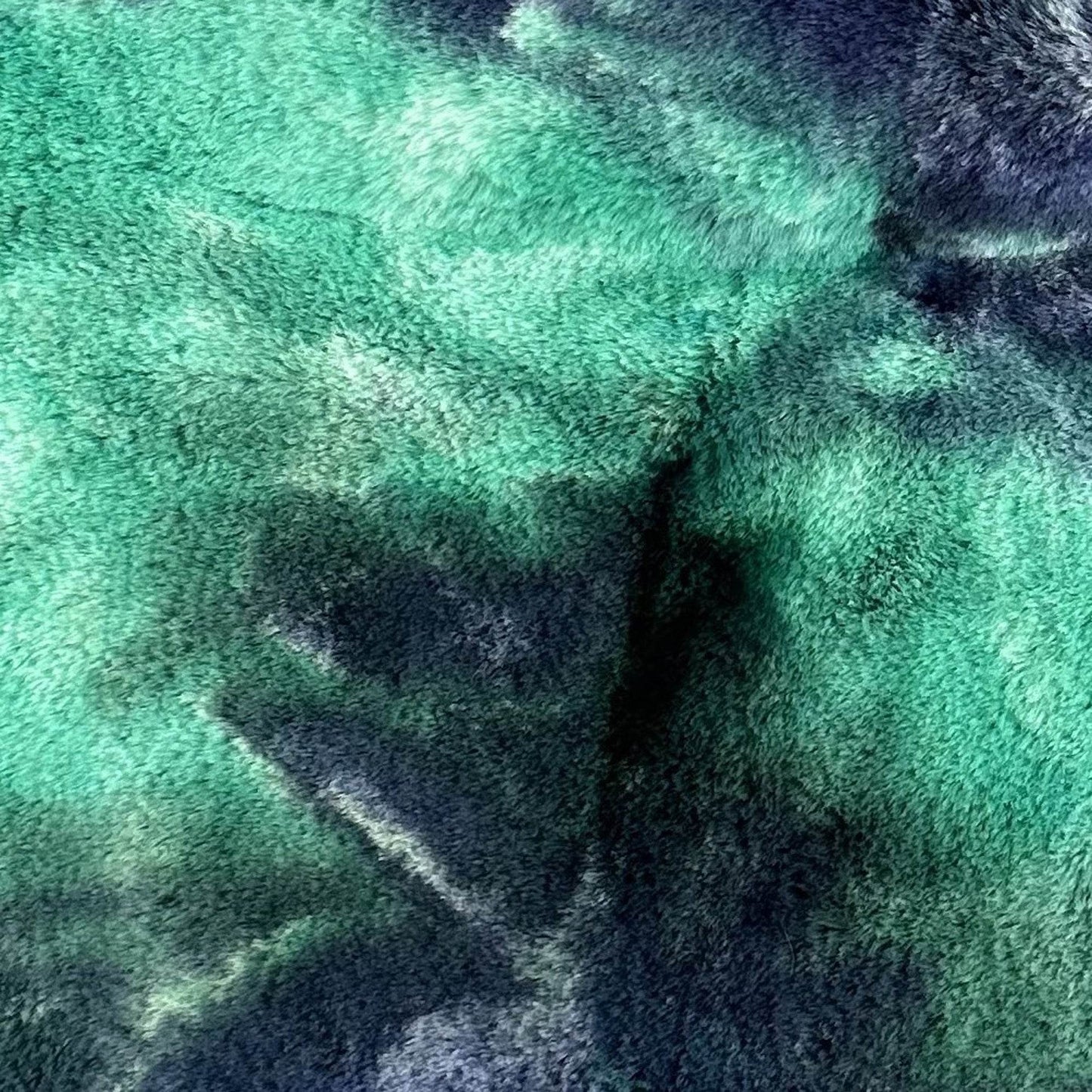 Plutus Green Blue Northern Lights Animal Faux Fur Luxury Throw Pillow - Plutus Brands