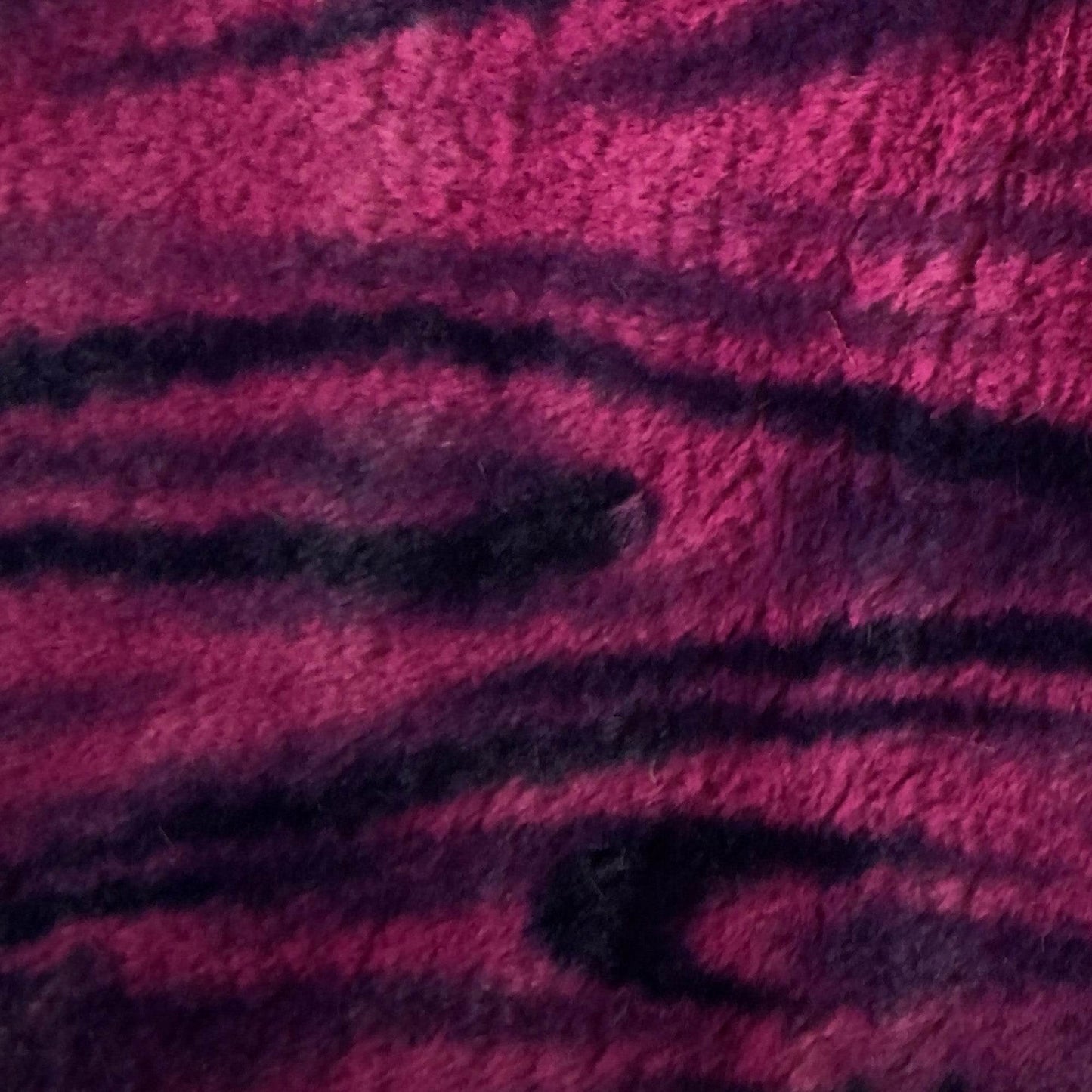 Plutus Fuchsia Black Galaxy Animal Faux Fur Luxury Throw Pillow - Plutus Brands