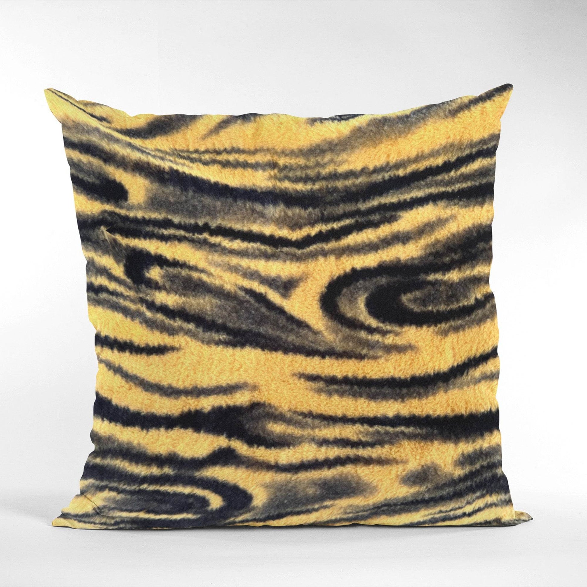 Plutus Yellow Galaxy Animal Faux Fur Luxury Throw Pillow - Plutus Brands