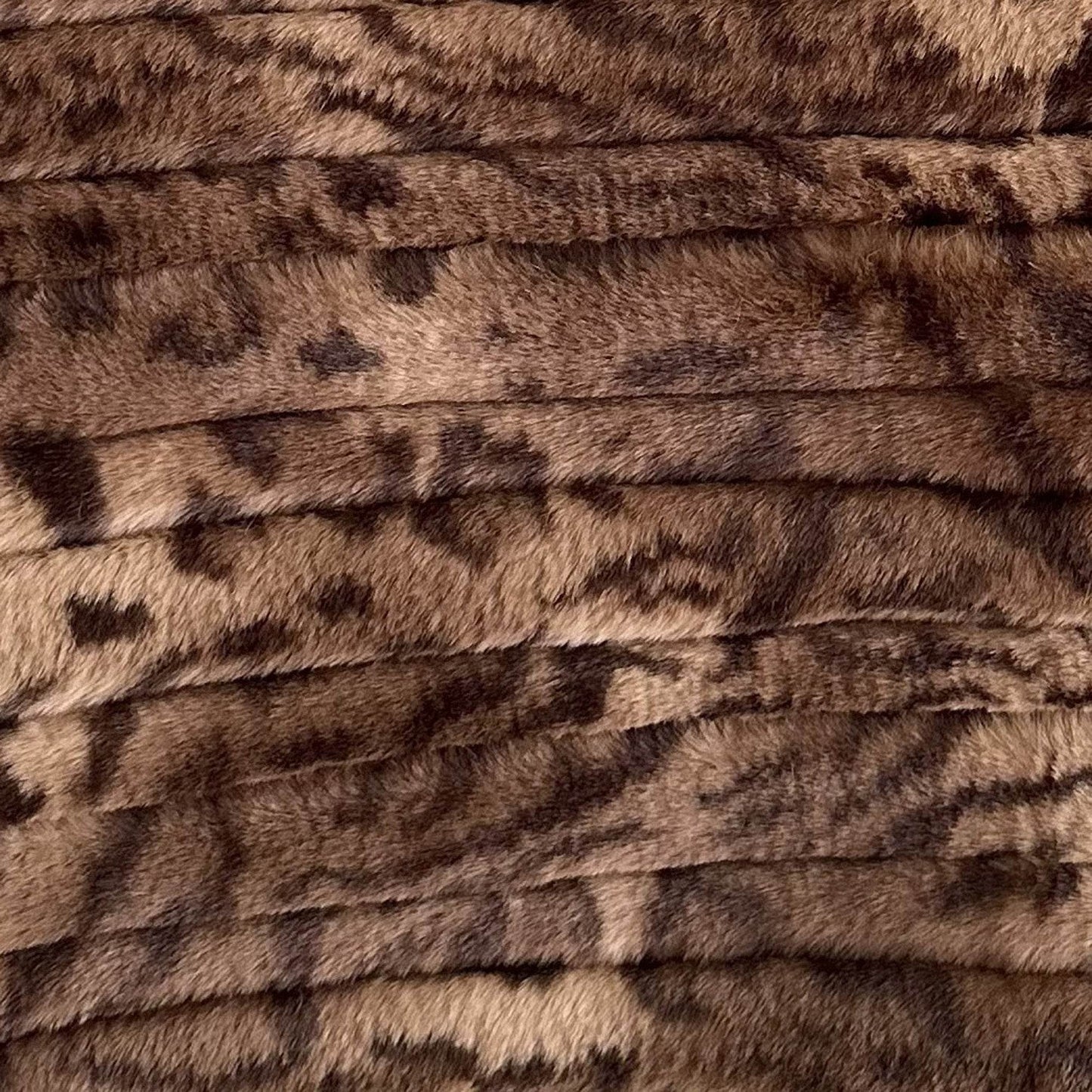 Plutus Brown Luxe Lash Animal Faux Fur Luxury Throw Pillow - Plutus Brands