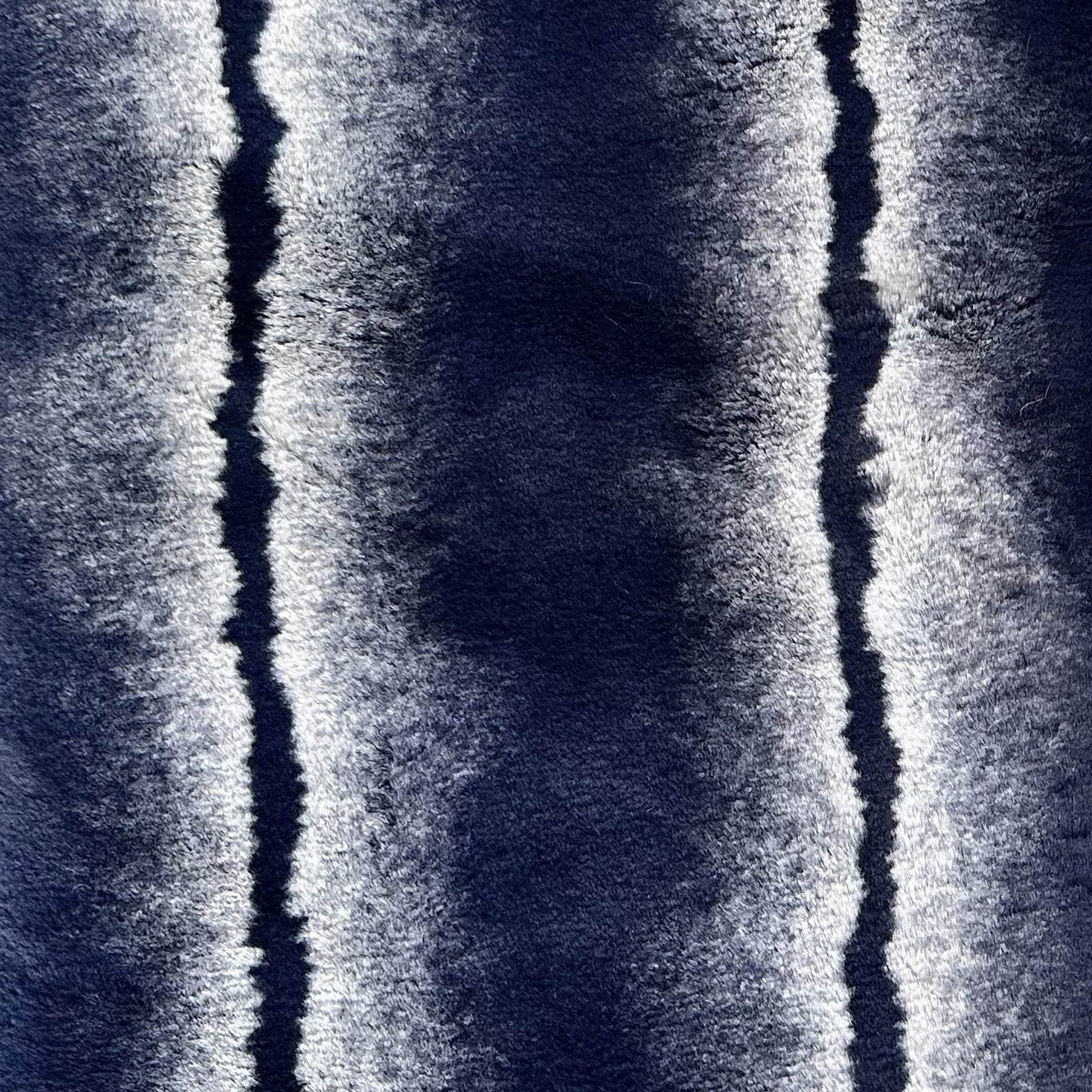 Plutus Navy Fluffy Fields Animal Faux Fur Luxury Throw Pillow - Plutus Brands