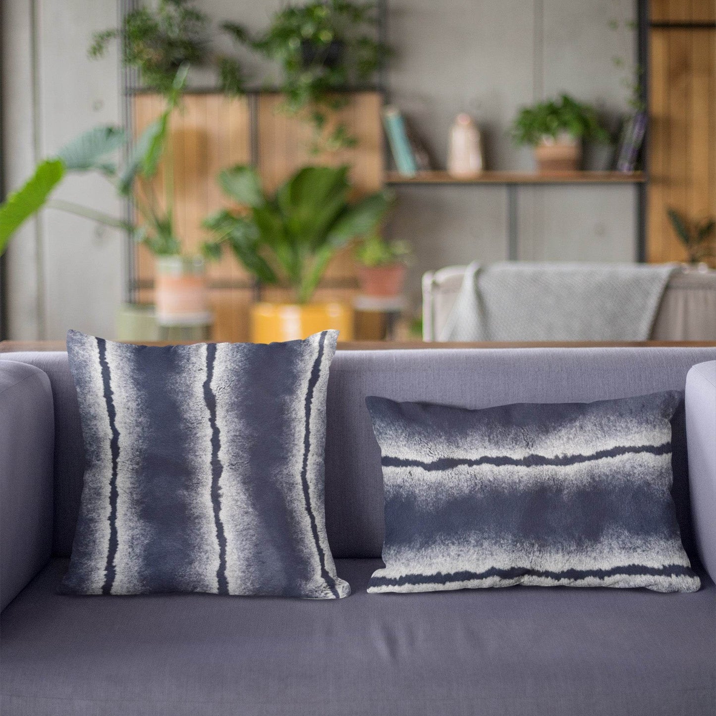 Plutus Navy Fluffy Fields Animal Faux Fur Luxury Throw Pillow - Plutus Brands