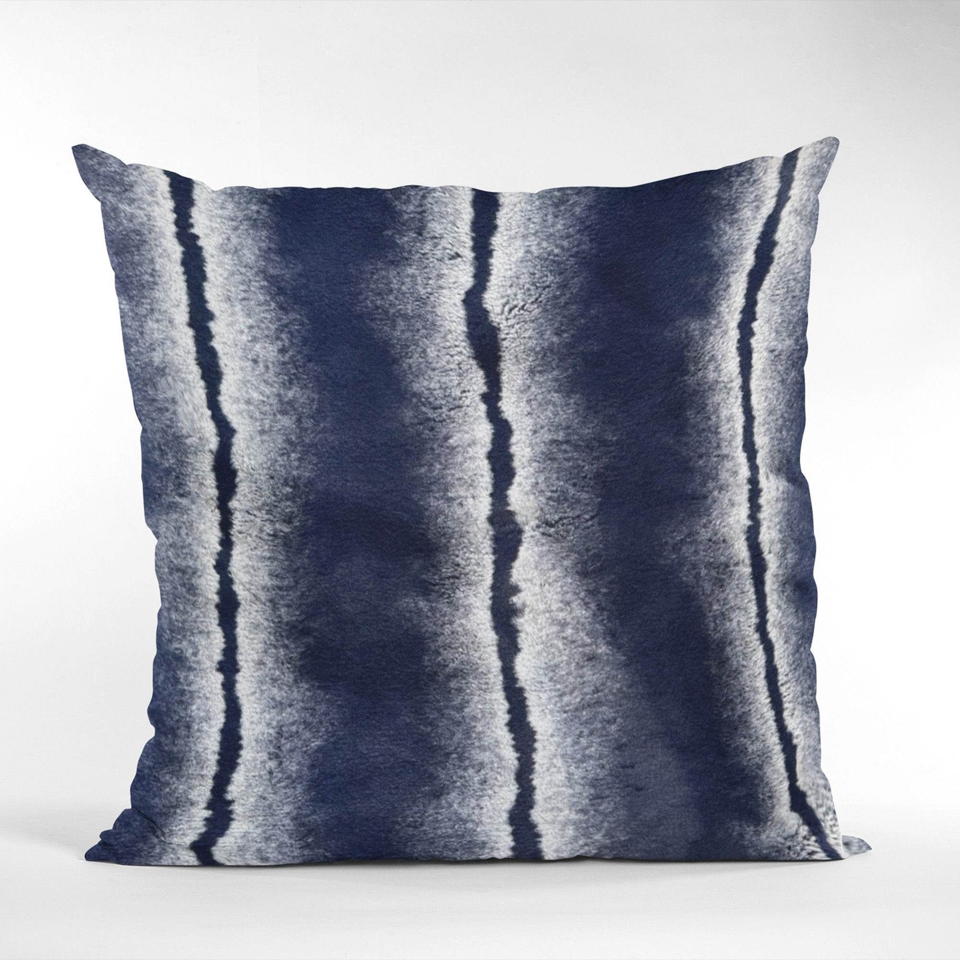 Plutus Navy Fluffy Fields Animal Faux Fur Luxury Throw Pillow - Plutus Brands