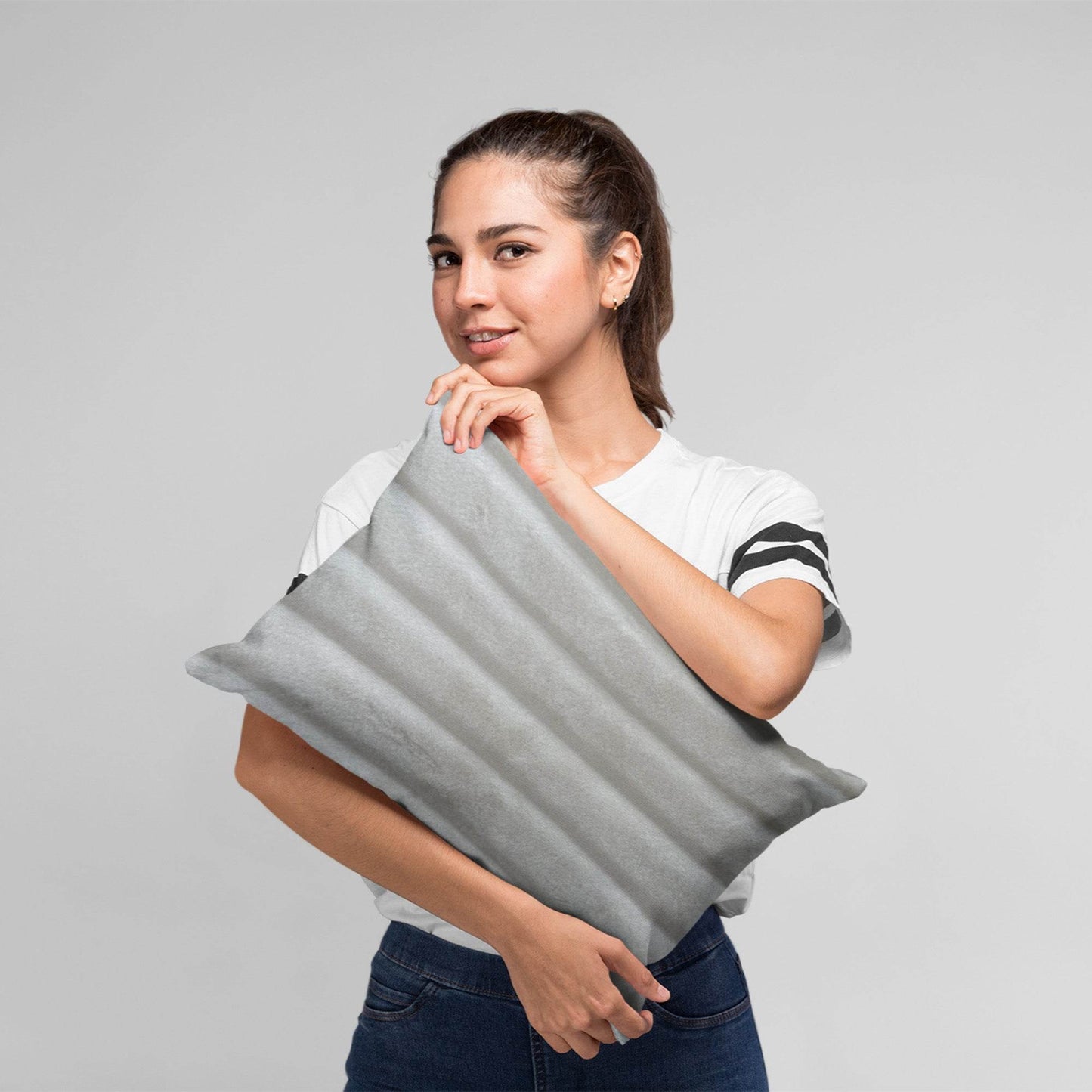 Plutus Off White Soft Snow Animal Faux Fur Luxury Throw Pillow - Plutus Brands