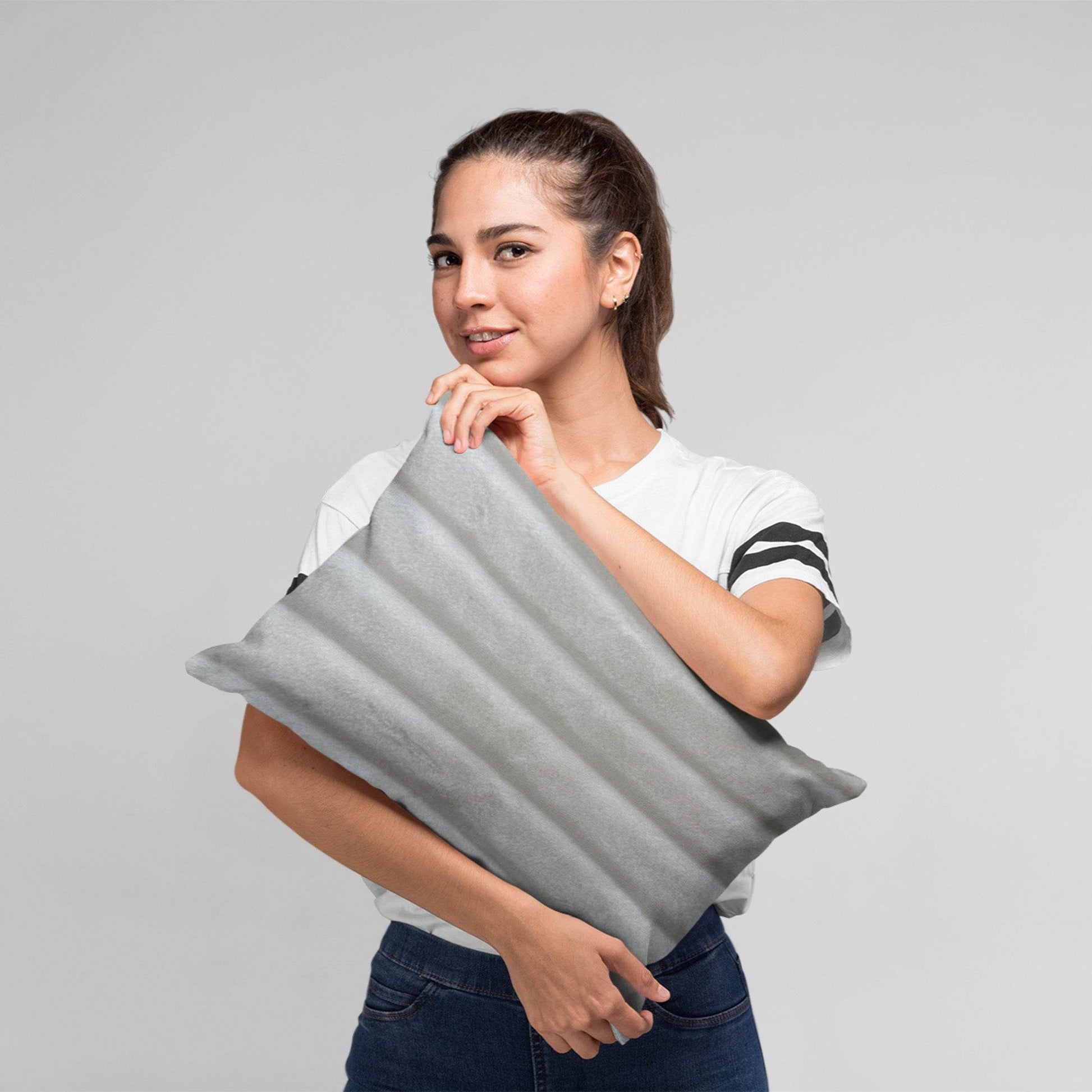 Plutus Off White Soft Snow Animal Faux Fur Luxury Throw Pillow - Plutus Brands