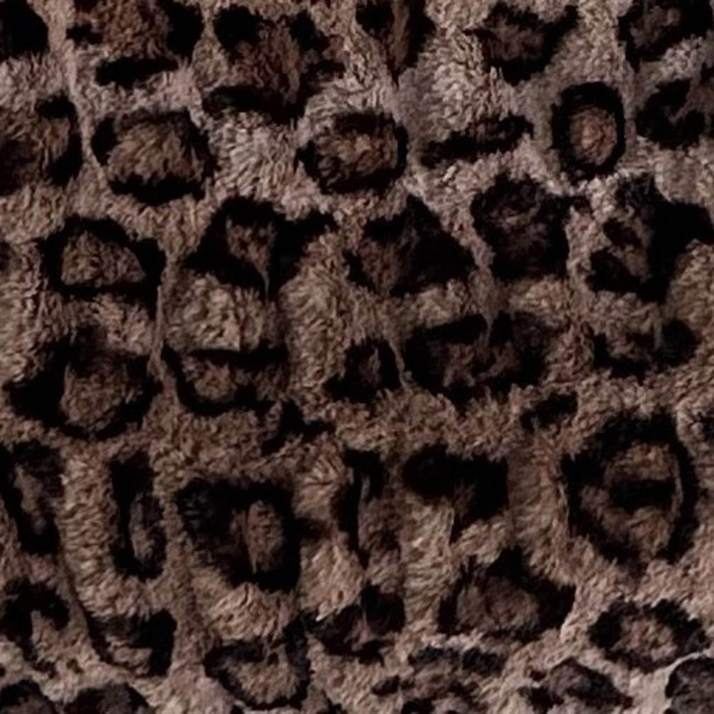 Plutus Brown Leopard Animal Faux Fur Luxury Throw Pillow - Plutus Brands