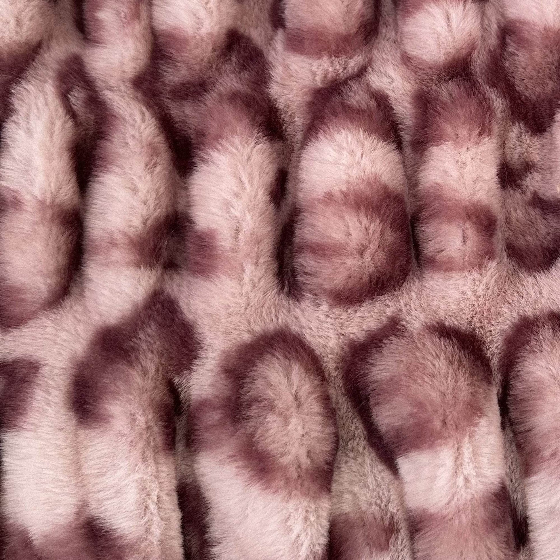 Plutus Pink Leopard Animal Faux Fur Luxury Throw Pillow - Plutus Brands