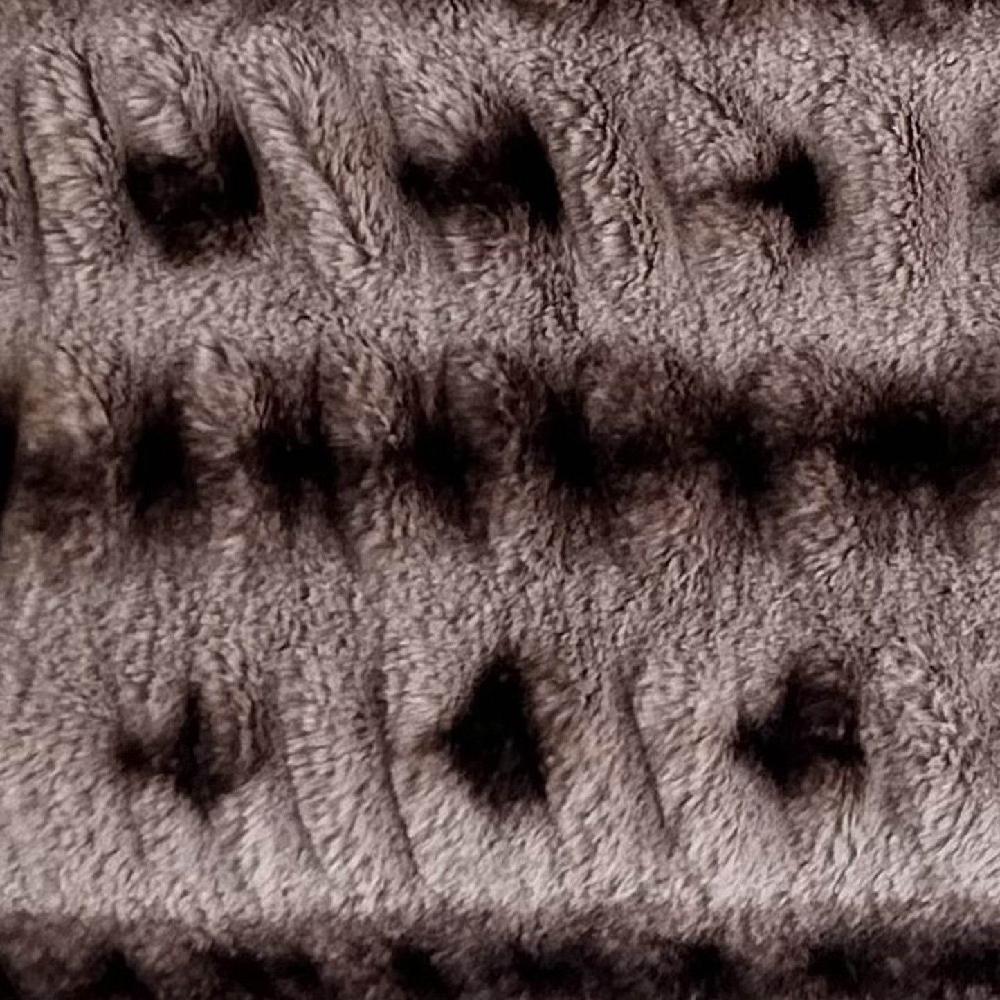 Plutus Brown Fluffy Bunni Animal Faux Fur Luxury Throw Pillow - Plutus Brands