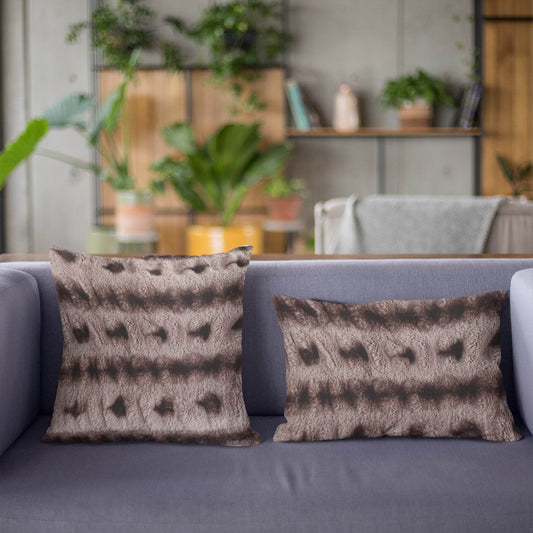 Plutus Brown Fluffy Bunni Animal Faux Fur Luxury Throw Pillow - Plutus Brands