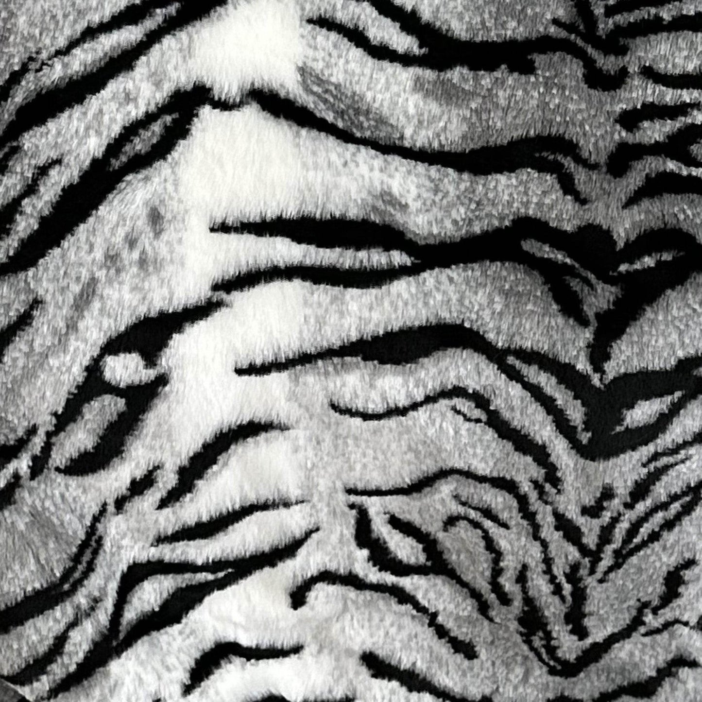 Plutus Black and White Zebra Animal Faux Fur Luxury Throw Pillow - Plutus Brands