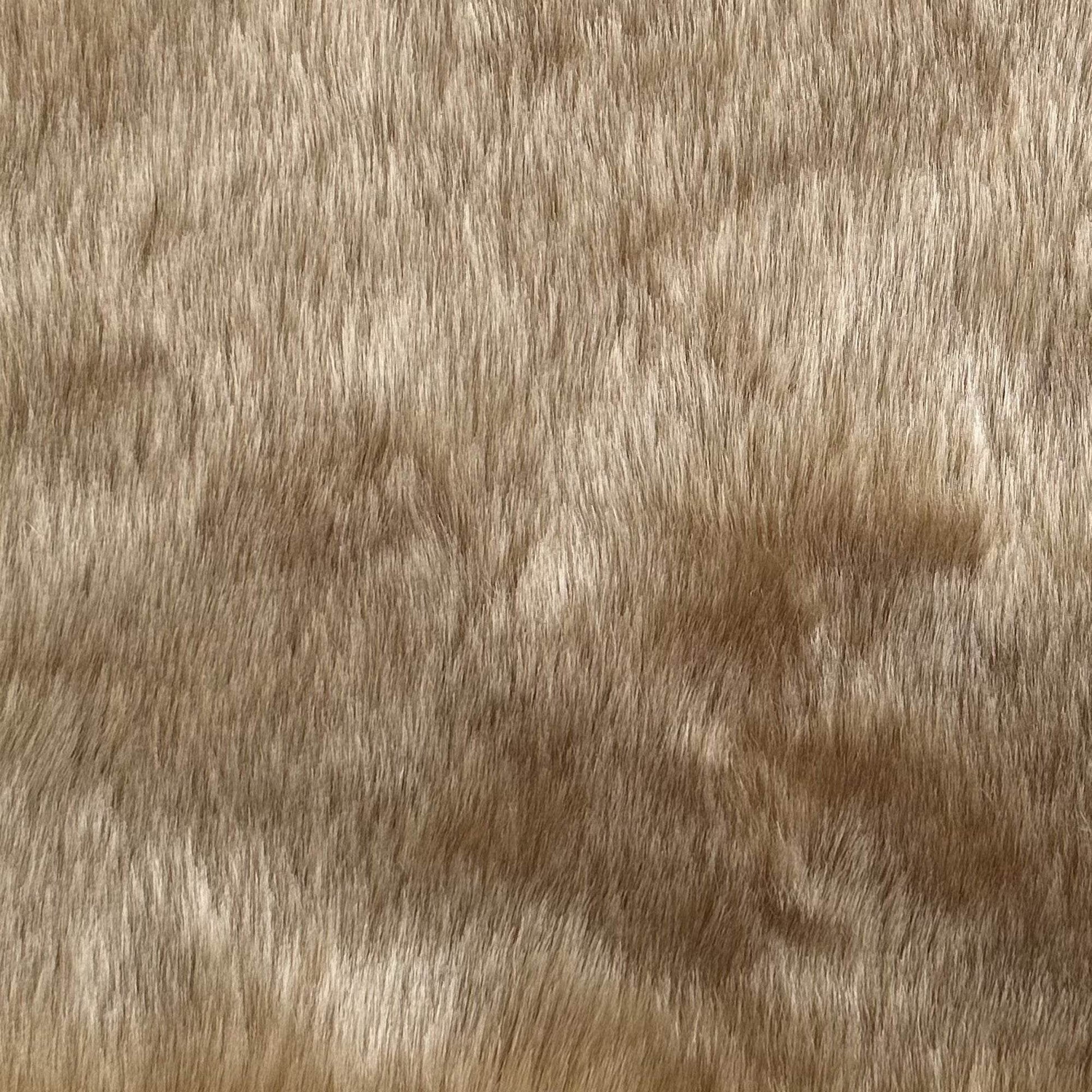 Plutus Brown Gold Rabbit Faux Fur Pillow & Blanket Set - Plutus Brands