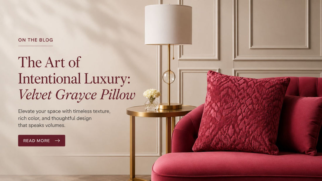 The Art of Intentional Luxury: Velvet Grayce Pillow